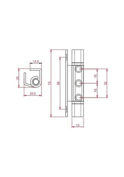 Tr 10 Adet Saç Bükme Pvc Doğrama İçin Çelik Menteşe 75 Mm Beyaz Renk Kırılmaz Bükülmez Genel