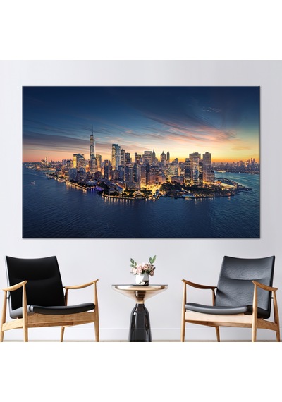 70x10 Cm 1 Parça Kanvas Tablo Deniz Manzarası