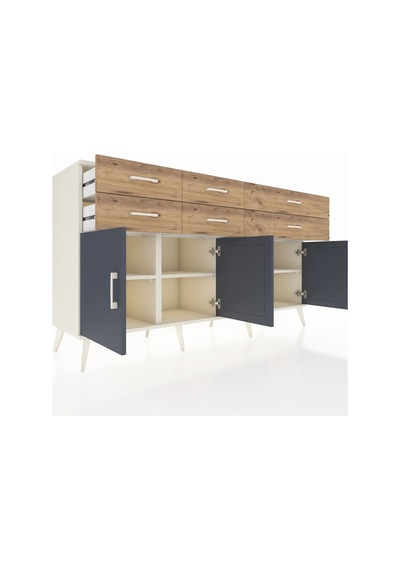 Kronos Konsol 3 Raflı 6 Çekmeceli 4 Kapaklı 176x59x99 Aytaşı-antr Aytaşı-antrasit/çam Kronos Konsol 3 Raflı 6 Çekmeceli 4 Kapaklı 176x59x99 Aytaşı-antr Aytaşı-antrasit/çam