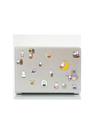 Tatlı Tavşan Sticker Seti - Etiket Seti Scrapbook Bullet Journal Çok Renkli