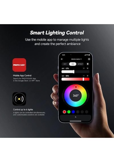 Photoolex Black Samurai Tofu Rgb Led Video Işığı - Tofu-bs