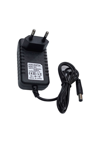 24v 1a Adaptör 5.5mm 2.5mm Standart Uç Girişli Duvar Tipi Adaptör