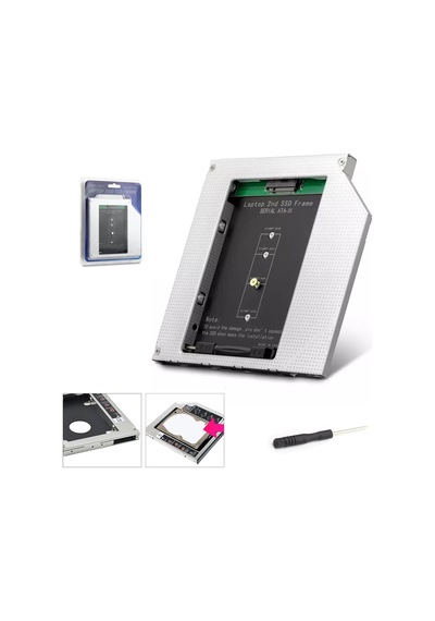 Notebook Kızak Kutu Hdd Ssd 9.5mm Sata Hadron Hdx-1765