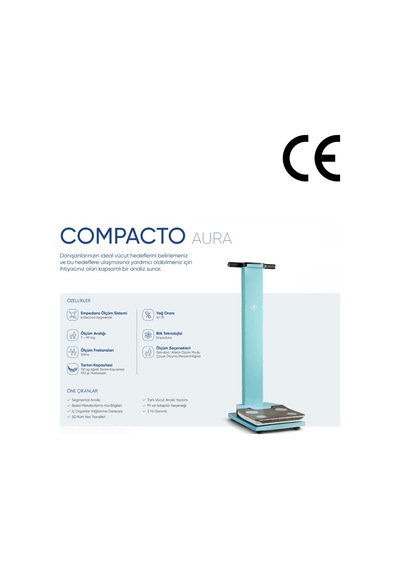 Tartı Compacto Aura Vücut Analiz Cihazi Lila