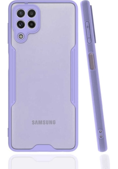 Galaxy M32 Kılıf Kamera Korumalı Arkası Şeffaf Silikon