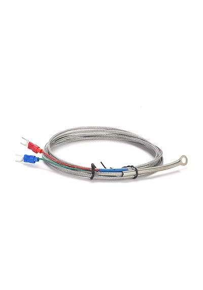 K Type Thermocouple 1 Metre Montaj Delikli Sıcaklık Isı Sensörü 0c/800c Paslanmaz Çelik Prob K Tip