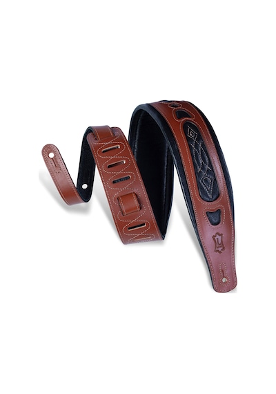 Levy's Leathers Pm31-wal Veg-tan Deri Gitar Kayışı, Ceviz