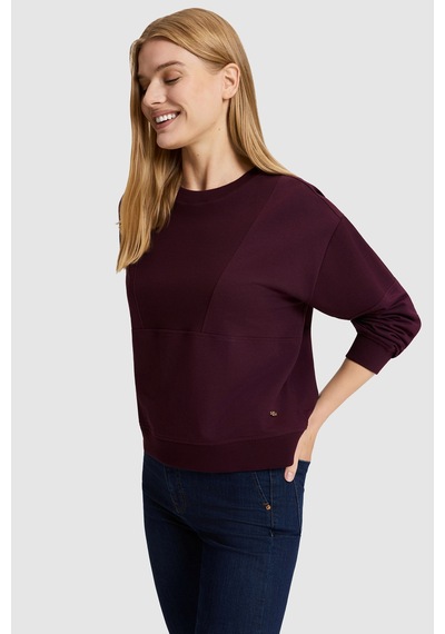 U.S. Polo Assn. Kadın Bordo Bisiklet Yaka Sweatshirt 50329004-vr180 Dark Plum