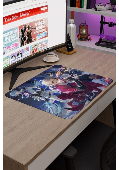 Thoma Genshin Impact Anime Oyuncu V4 - 48x40 Xl Gaming Mouse Pad Fare Altlığı