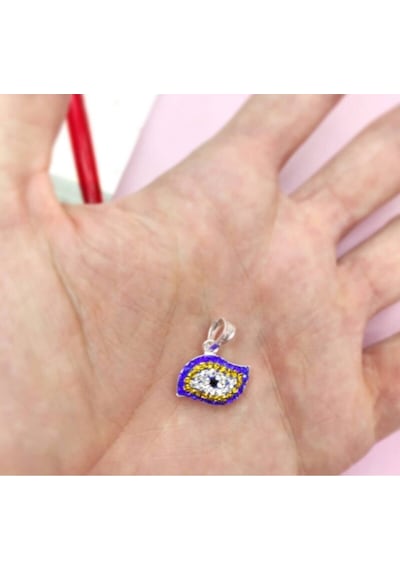 Oriental Kuyumculuk Jewellery Kadın Savaroski Nazarlık Kolye Ucu Gümüş