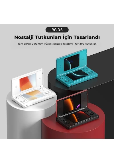 Rg Ds Çift Ekranlı Retro El Oyun Konsolu 3 Gb Ram 32 Gb Mavi - Çift 4 İnç Ips Dokunmatik Ekran Kapaklı Tasarım Android 14 Stylus Dokunmatik Kalemli Nds 3ds Psp Uyumlu Taşınabilir Oyun Cihazı Rg Ds Çift Ekranlı Retro El Oyun Konsolu 3 Gb Ram 32 Gb Mavi - Çift 4 İnç Ips Dokunmatik Ekran Kapaklı Tasarım Android 14 Stylus Dokunmatik Kalemli Nds 3ds Psp Uyumlu Taşınabilir Oyun Cihazı