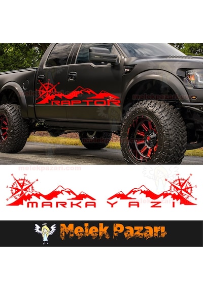 Pusula Dağ Off Rpad Araba Sticker