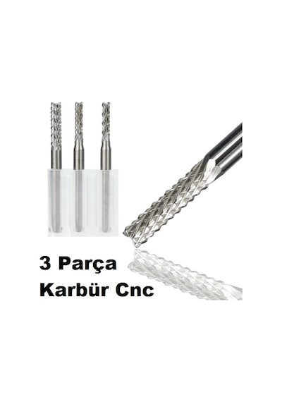Kalıpçı Cnc Karbür Uç Seti Yoğun Çelik Tungsten 1.6Mm 2.0Mm 2.4Mm