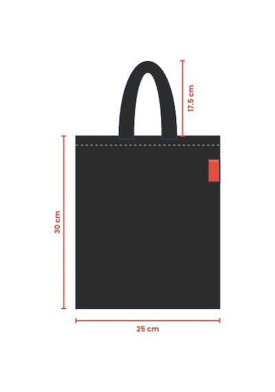 Baghashtag Mini Siyah Bez Çanta Diğer