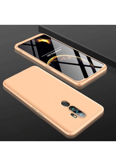 Oppo A5 2020 Kılıf Zore Ays Kapak Gold