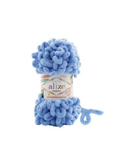 Alize 5 Adet Puffy El Örgü Ipliği 5'li Paket - 100 Gr. 9 Mt. Parmak Örgü Ipi - Şevval Tuhafiye 40