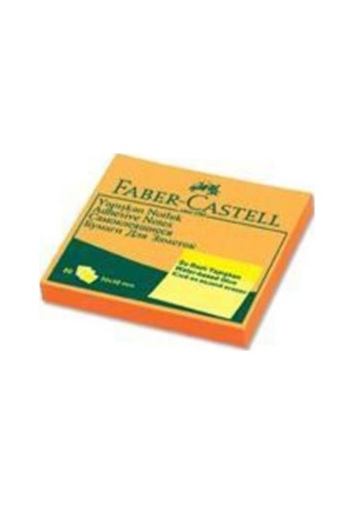 Faber Castell Not Kağıdı 50 50 Yapışkanlı Fosforlu Turuncu