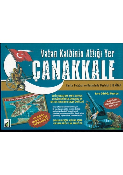 Vatan Kalbinin Attığı Yer Çanakkale (10 Kitap) Set (4 5.Sınıflar)