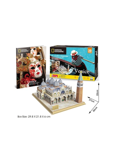 National Geographic San Marco Meydanı 3d Puzzle 107 Parça
