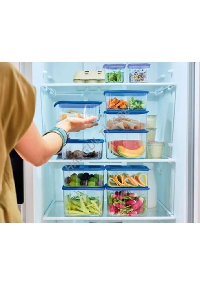 Tupperware Şeffaf Modüler Kap 2'Li 162-253 L Saklama Kabı Mavi