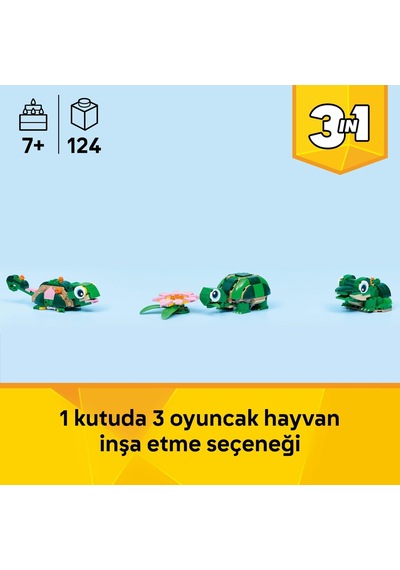 Creator 3'ü 1 Arada Kaplumbağa İle Nilüfer Çiçeği 31377