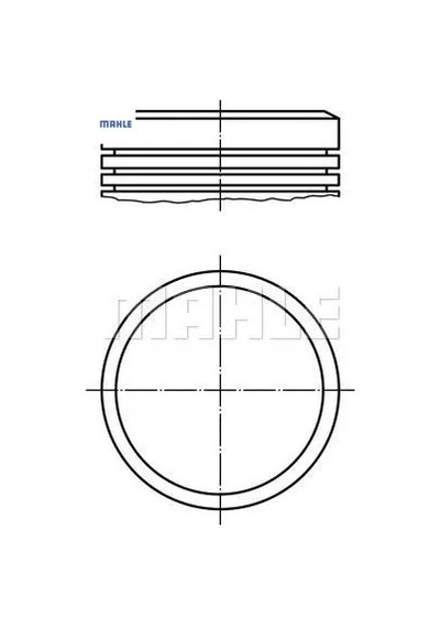 Piston Segman 78,50mm+0,50 206-307 1.6 16v/tu5jp4