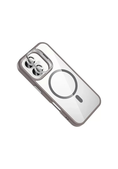 Joko Apple İphone 16 Plus Remim Lensli Magsafe Standlı Kapak - Titan Gri