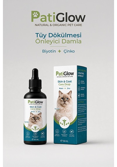 Patiglow Kedi Tüy Ve Deri Bakım Damlası 50 Ml