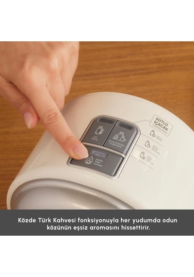 X Refika Hatır Mod Sütlü Çelik Cezveli Türk Kahve Makinesi Swiss Cream