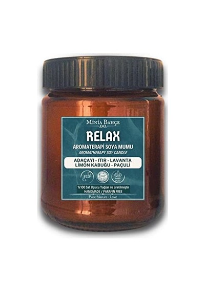 Bahçe Aromaterapi Soya Mum, Relax Relaks , 150gr, Portakal Limon Lavanta Çay Ağacı Kekik Itır Karanfil Bergamot De Çok Renkli