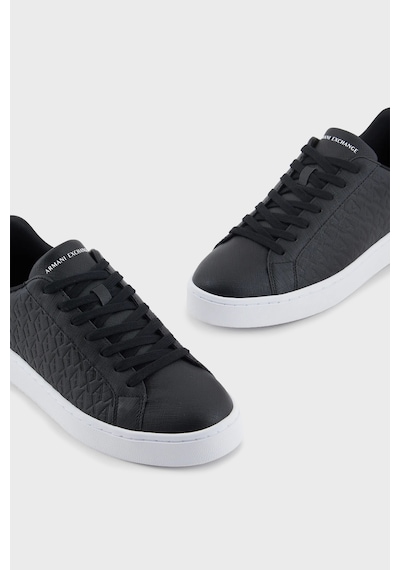 Armani Exchange Erkek Ayakkabı Xm000140 Af11916 Mc011 Siyah-beyaz SİYAH-BEYAZ
