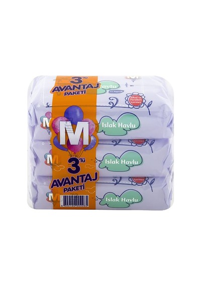 Migros Islak Havlu 3x72'li - 7 Adet Tarı 7'li Set