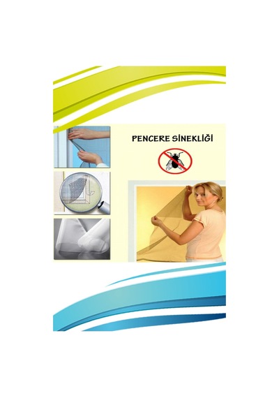 Pratik Kullanımlı Çift Kanat Pencere Sinekliği 130 Cm X 150 Cm Polyester