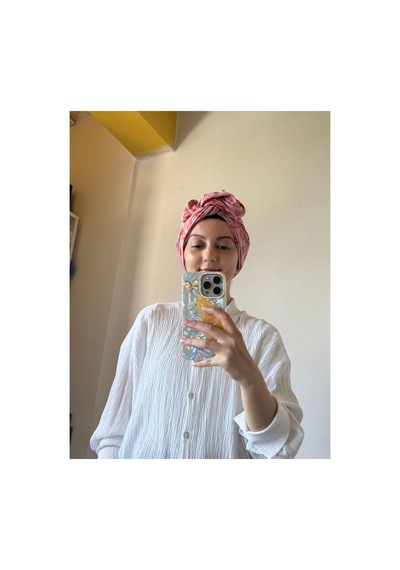 Öpücük Desenli Telli Saç Bonesi Çok Renkli - 882946459 Çok Renkli - 882946459 Çok Renkli