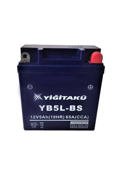 12 V 5 Ah Yiğit Akü Motosiklet Yb5l-bs