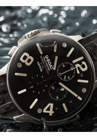 U-boat 8111/e Erkek Kol Saati Gri