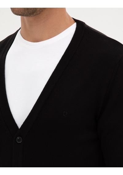 Pierre Cardin Erkek Siyah Hırka Triko 50317330-vr046 Siyah