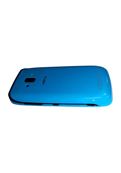 Nokia 610 Full Kasa Kapak Tuş Takımı N610 Uyumlu Mavi Renk Orta K