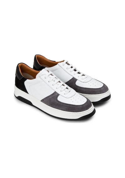 Deery Hakiki Deri Gri Erkek Sneaker Ayakkabı - 01965Mgrıe01 Gri