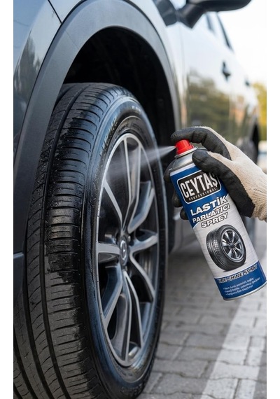 Ceytaş Professional Lastik Parlatıcı Sprey 500 Ml - Oto Lastik Temizleyici Ve Parlatıcı Bakım Spreyi, Çatlama Ön