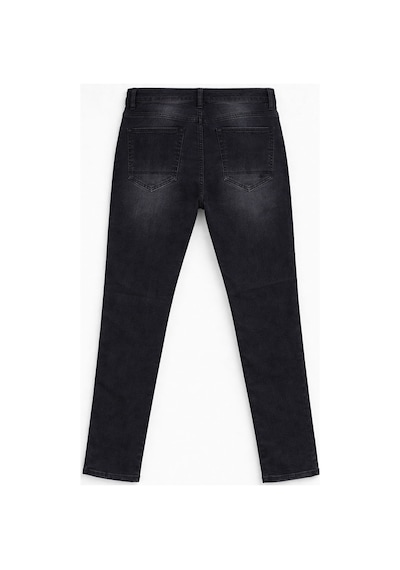 Erkek Antrasit Yırtık Detay Slim Jean Pantolon