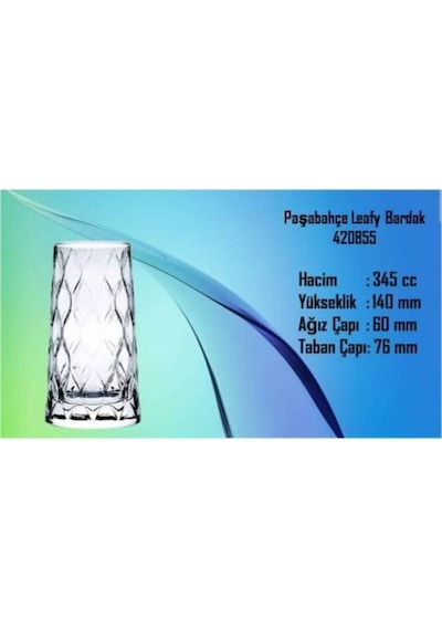 Leafy Meşrubat Kokteyl Bardağı 345 Cc 6 Adet 420855