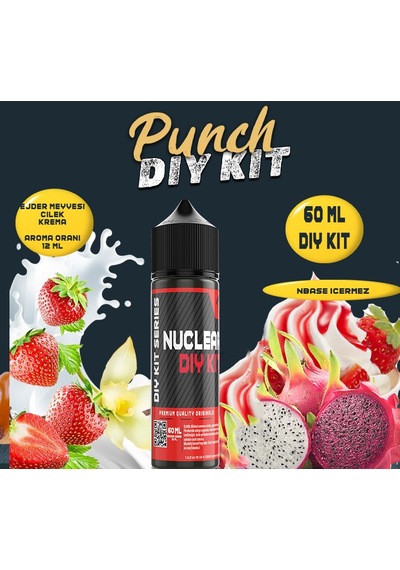 Nuclear 60 Ml Dıy Kit Punch Gıda Aroma 12 Ml Aroma İçerir
