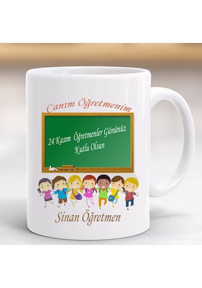 Öğretmenler Günü Hediye Kupa Kişiye Özel Hediyelik