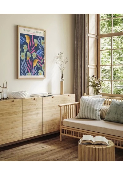 Çerçevesiz Poster Floral Rüyalar