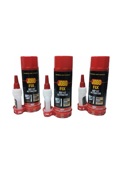 Jobo Fix Mdf Hızlı Yapıştırıcı Spreyi 200 Ml & Genel Amaçlı Hızlı Yapıştırıcı 35 Gr