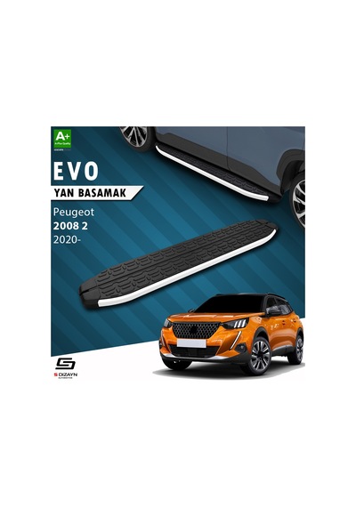S-dizayn Peugeot 2008 2 Evo Aluminyum Yan Basamak 183 Cm 2020 Üzeri