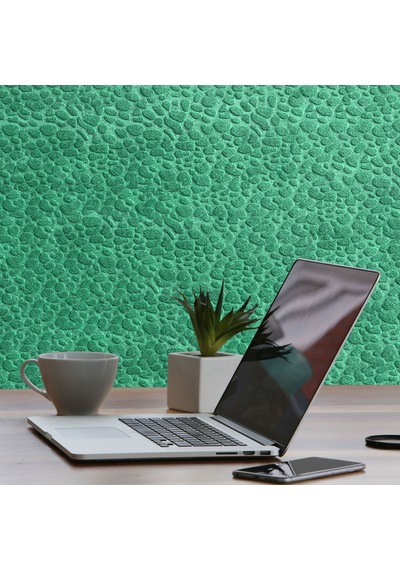 Tink 3d Kendinden Yapışkanlı Akustik Keçe Panel Leopar Desenli 52x98 Cm 10 Adet 5 M² Yeşil