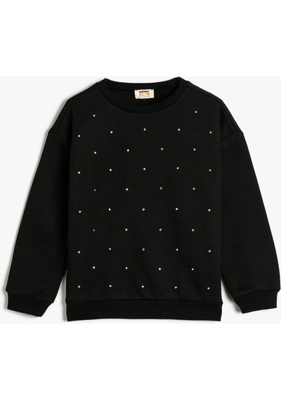 Koton Sweatshirt Bisiklet Yaka Uzun Kollu Boncuk Detaylı Şardonlu Siyah 4wkg10719ak 4WKG10719AK999 Siyah Koton Sweatshirt Bisiklet Yaka Uzun Kollu Boncuk Detaylı Şardonlu Siyah 4wkg10719ak 4WKG10719AK999 Siyah