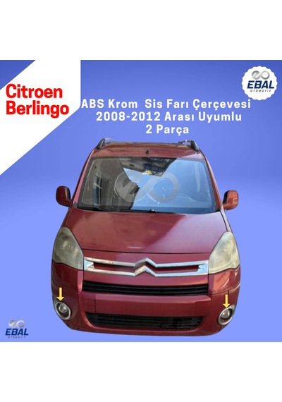 Citroen Berlingo Abs Krom Sis Farı Çerçevesi 2 Parça 2008-2012 Model Uyumlu
